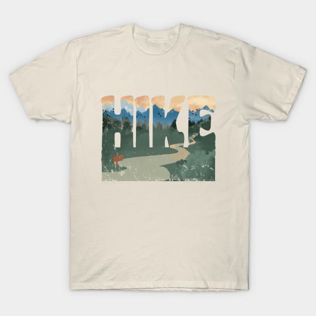 Just Hike, Hiking Never Gets Old T-Shirt by numpdog